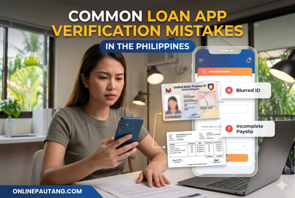 Examples of blurry IDs poor selfie lighting edited documents and weak internet upload problems causing loan app rejection