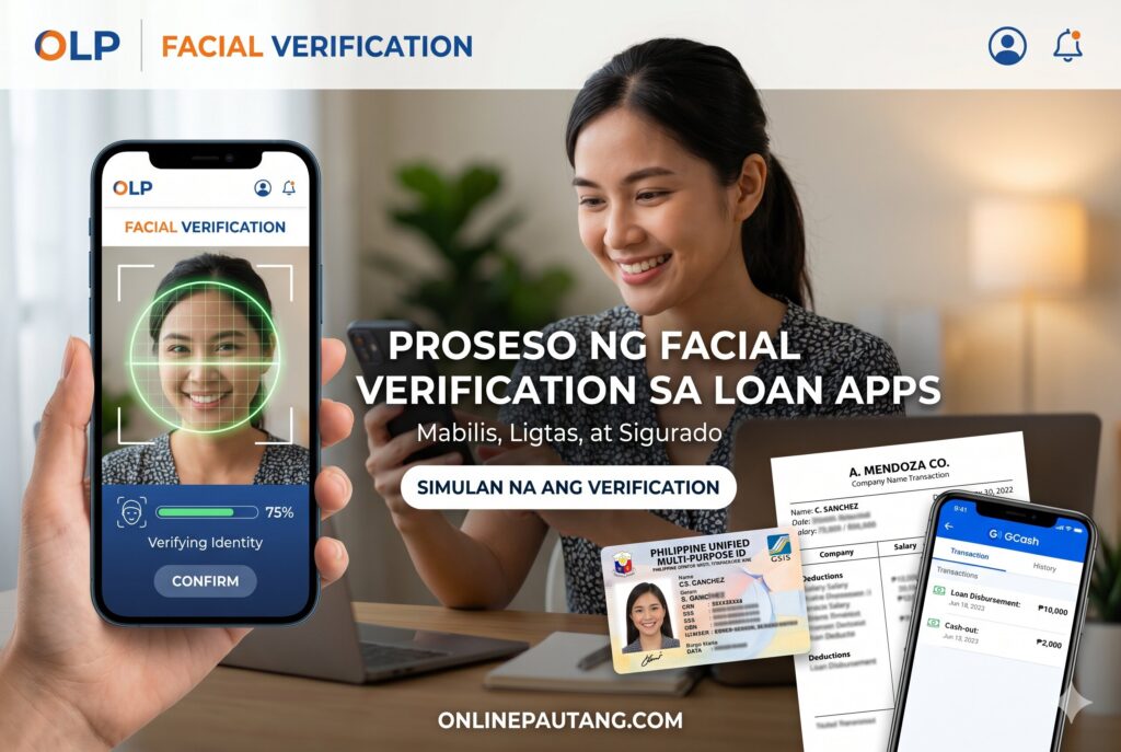 Facial recognition and liveness detection process used in Philippine easy approval loan apps
