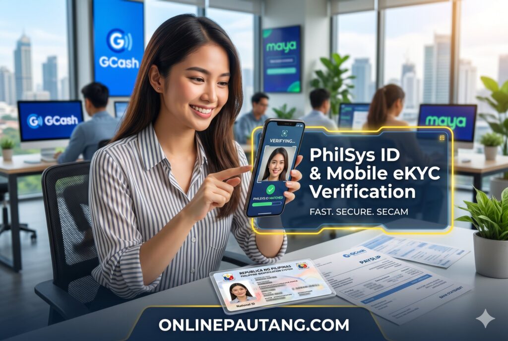 PhilSys ID used for digital eKYC verification in Philippine loan apps with minimal requirements