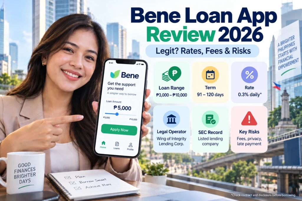 Bene Loan App Review 2026: Is It Legit, What Does It Cost, and What Should Filipino Borrowers Check?