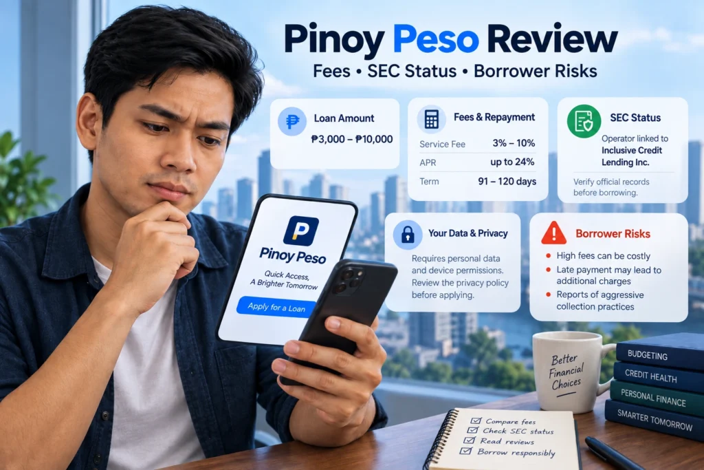 Pinoy Peso Review 2026: Is It Legit, What Does It Cost, and What Should Borrowers Check?